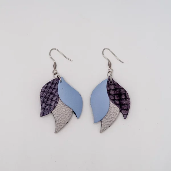 Boucles d'oreilles CANOPÉE XL bleu
