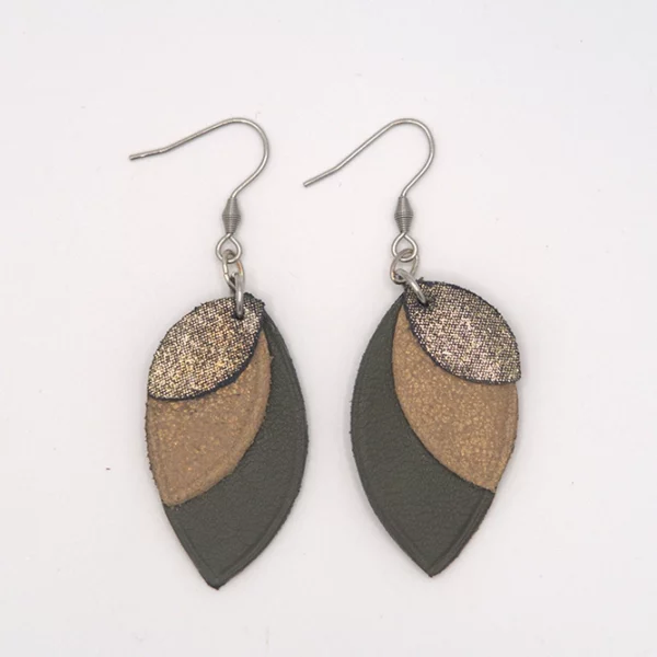 Boucles d'oreilles DREAM kaki