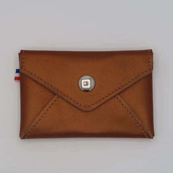 Porte-monnaie Le MINIMALISTE cuivré métallisé