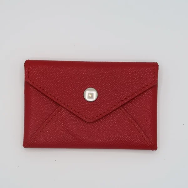 Porte-monnaie Le MINIMALISTE rouge grainé