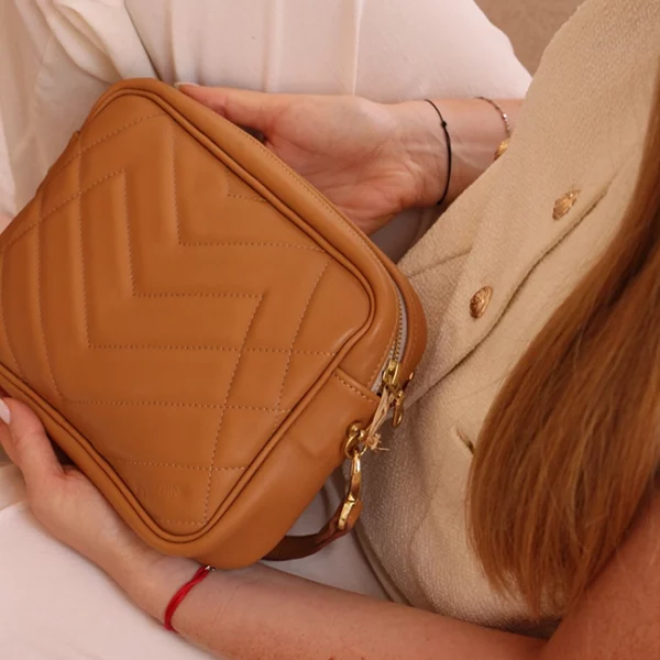 Sac L'ÉPURE matelassé camel