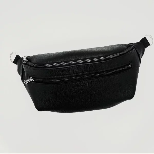 Sac BANANE noir grainé