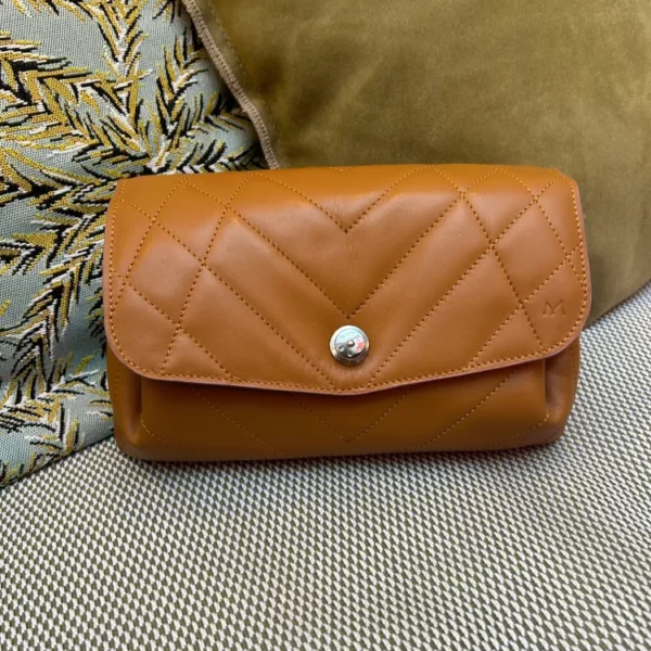 Sac Le PETIT ESSENTIEL matelassé camel