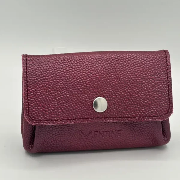 Porte-monnaie L'ESSENTIEL framboise satiné